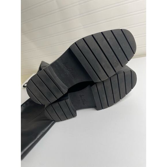 Sam Edelman Larina Tall Knee High Boot Waterproof Black Leather 6M 90s Edge Chic - Picture 6 of 13